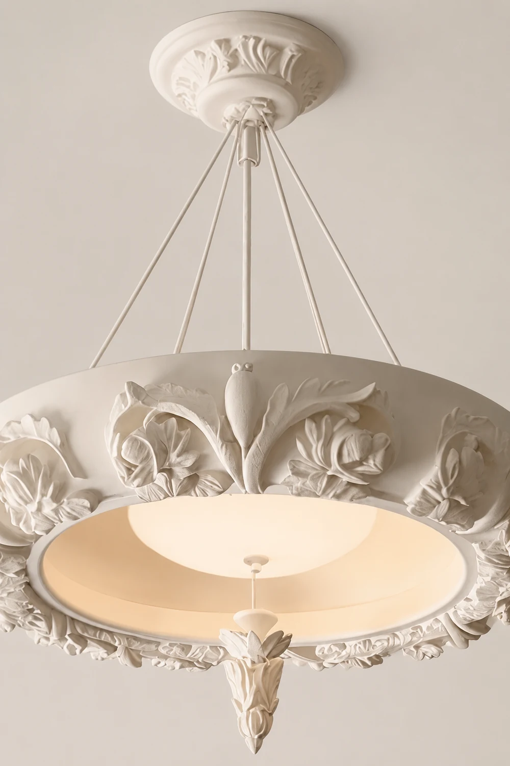 Artistic Carved Plaster Chandelier - Lumpaz