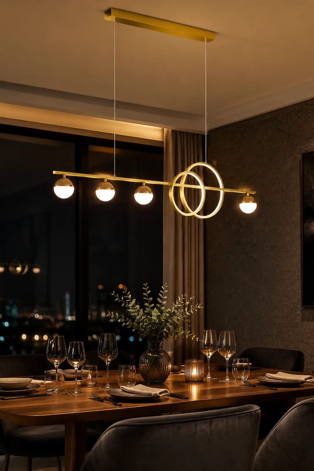 Brooklyn Double Circle Chandelier - Lumpaz