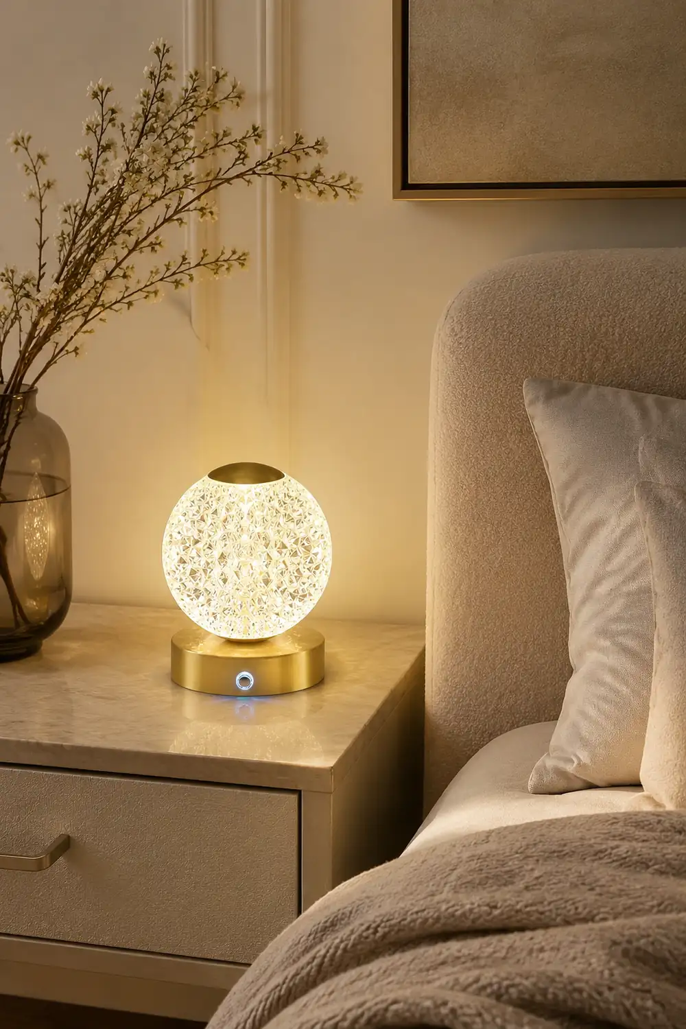 Jarin Diamond Built-in Battery Table Lamp - Lumpaz