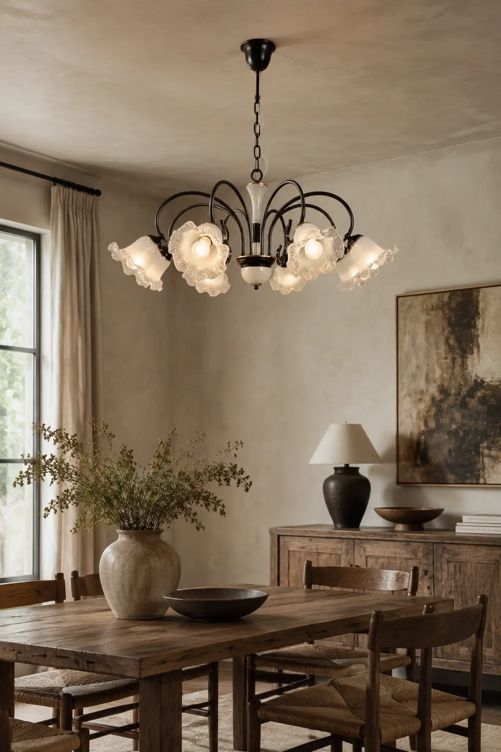 Luce Black Chandelier - Lumpaz