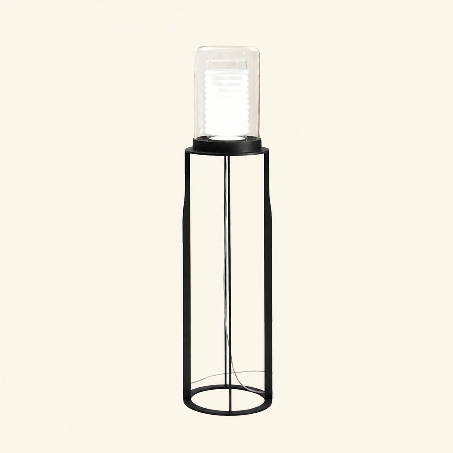 Dual Cylinder Glass Floor Lamp - Lumpaz
