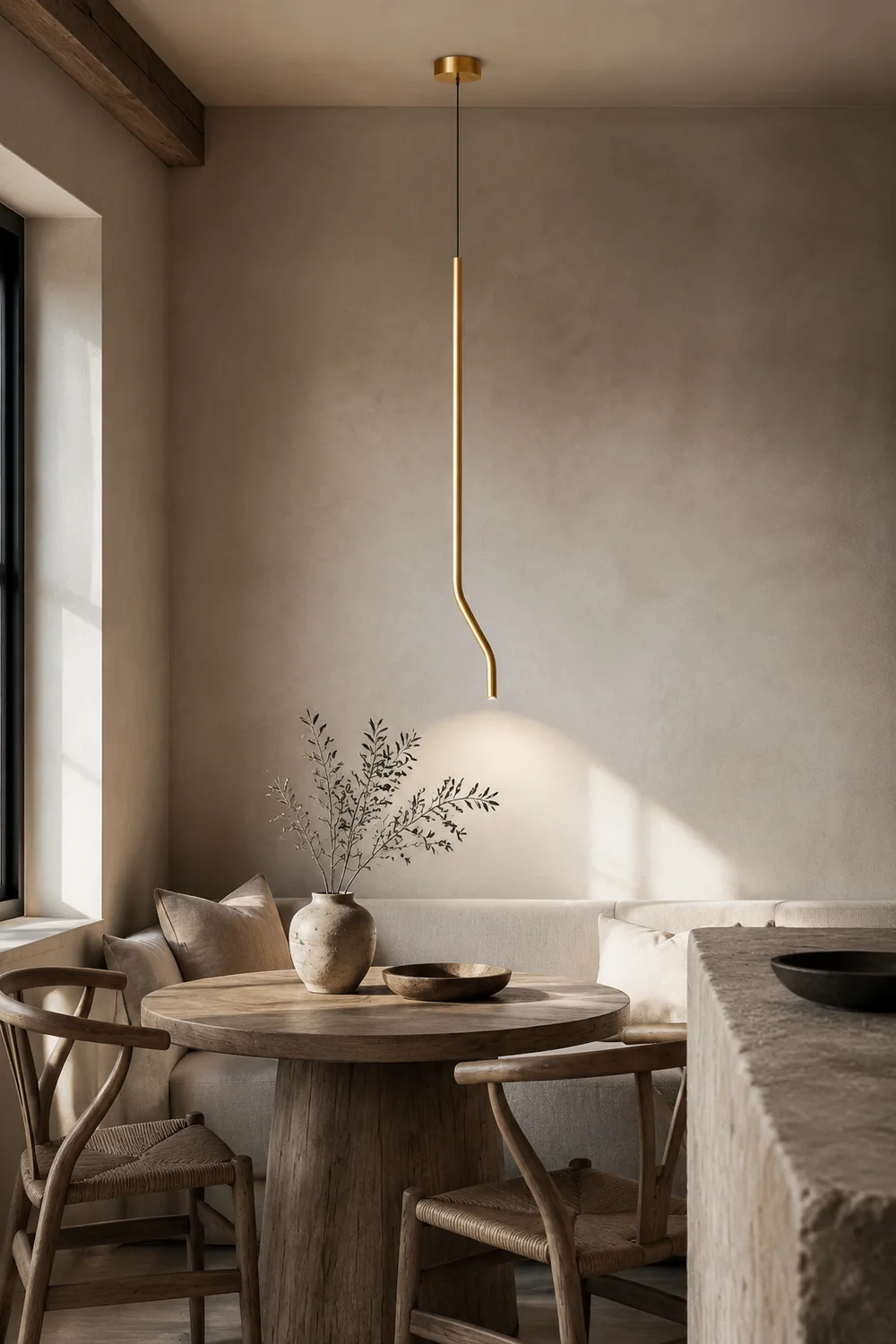 Bending Line Pendant Lamp - Lumpaz