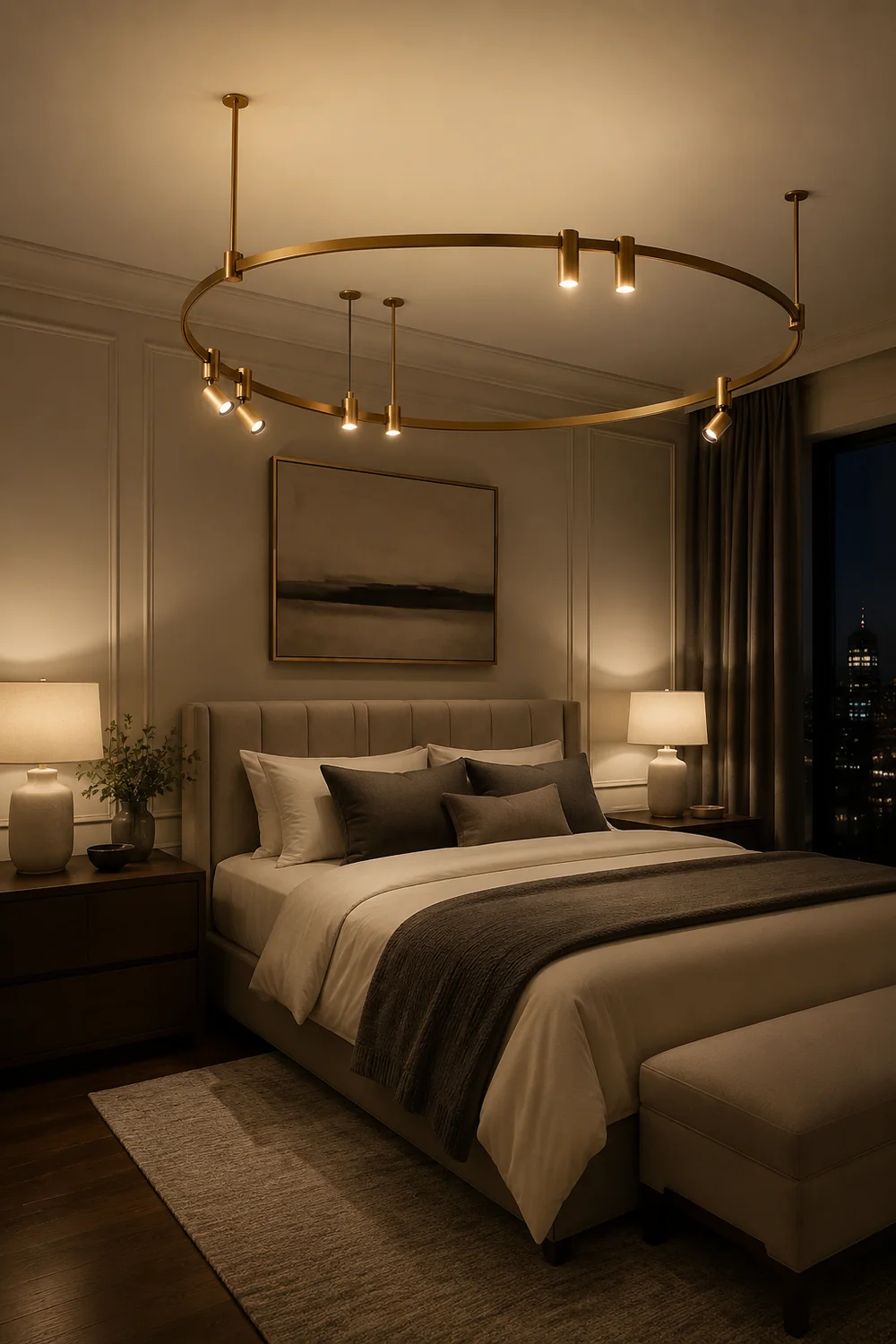 Auroom Round Chandelier - Lumpaz