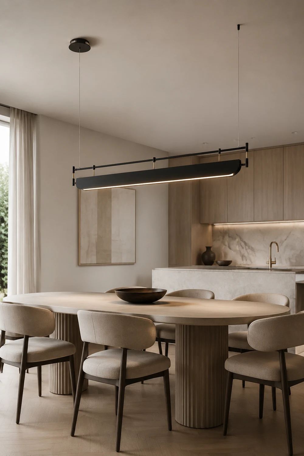 Black Roof LED Chandelier - Lumpaz