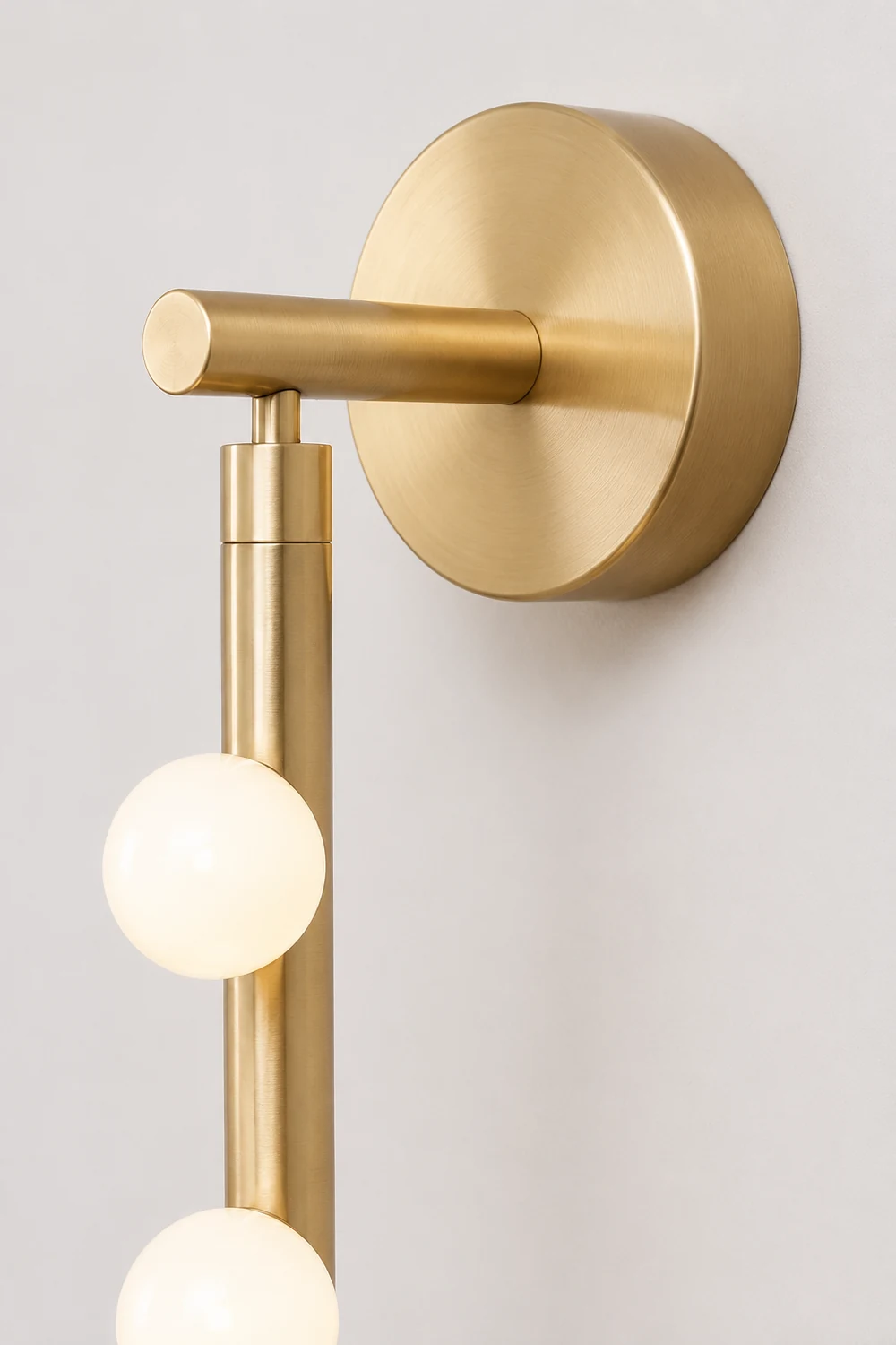 Brass Glass Tube Wall Lamp - Lumpaz