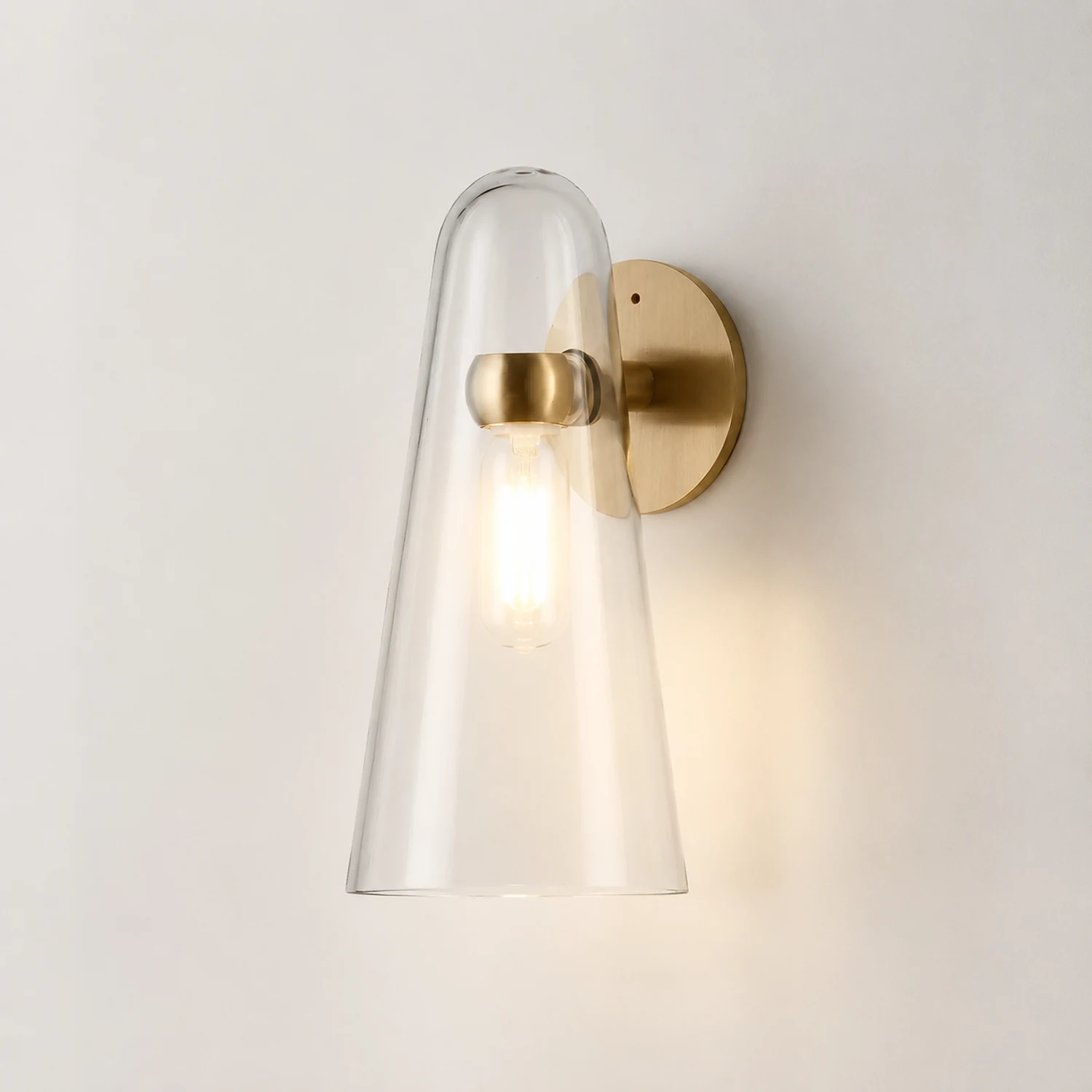 Conical Glass Wall Lamp - Lumpaz