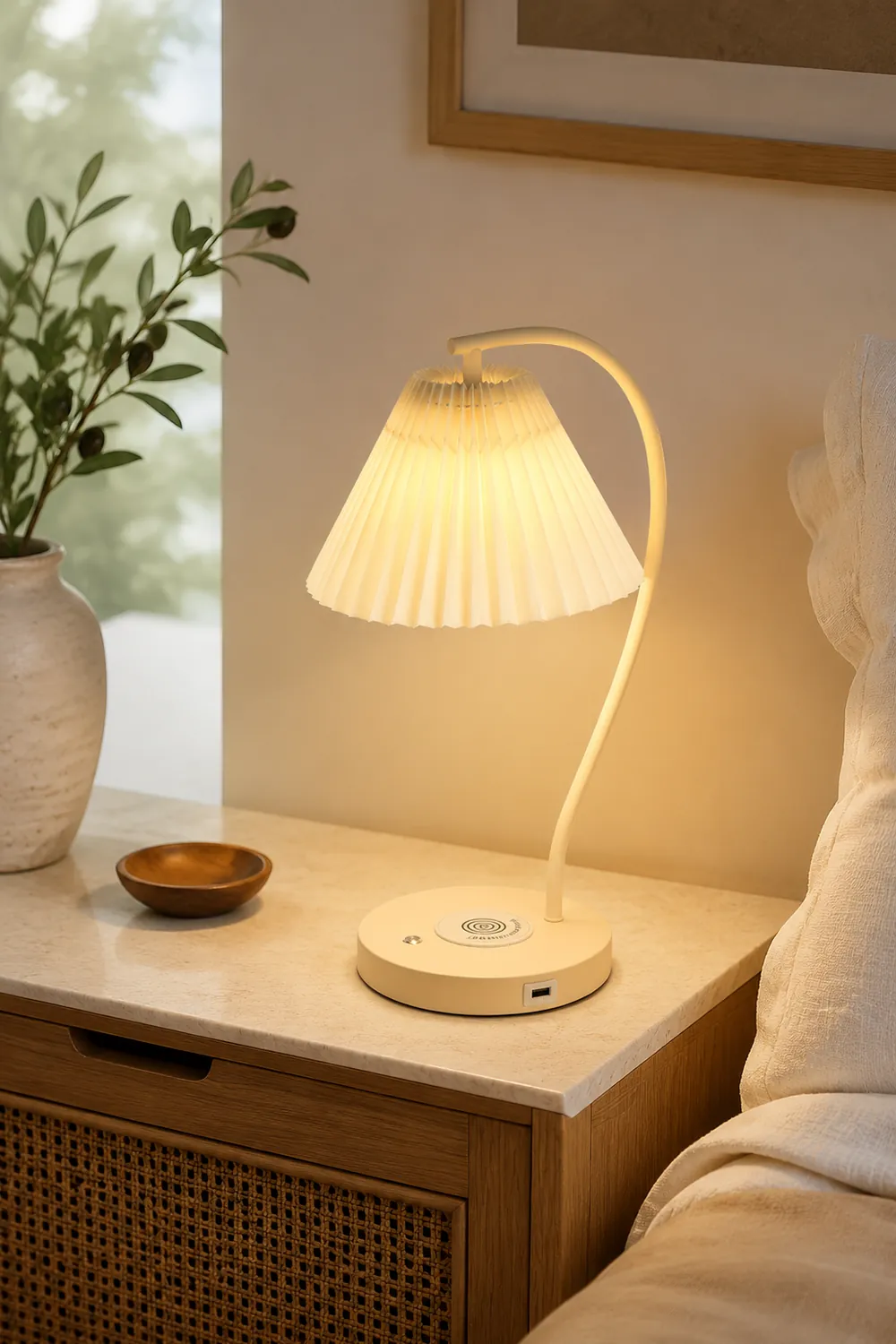 Crescini Pleated Table Lamp - Lumpaz