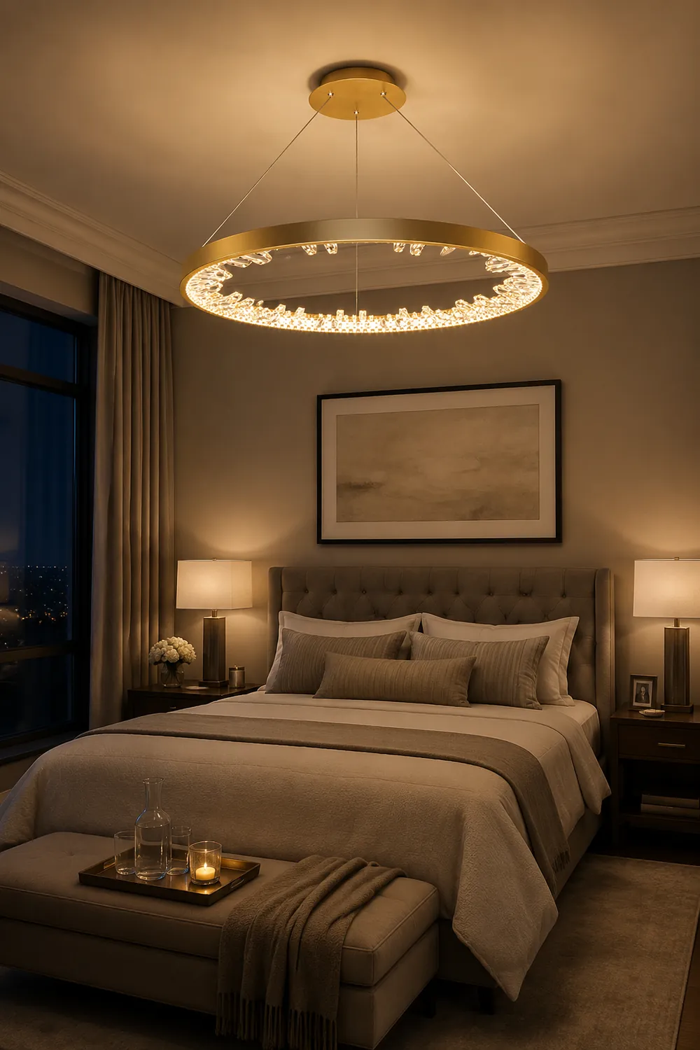 Luxury Circle Crystal Chandelier - Lumpaz