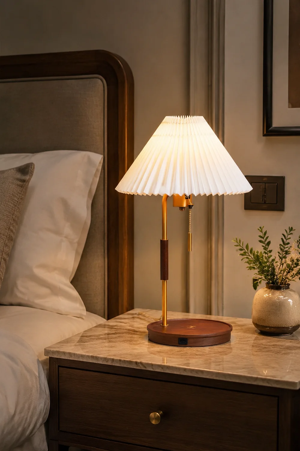 Wooden Retro Table Lamp - Lumpaz