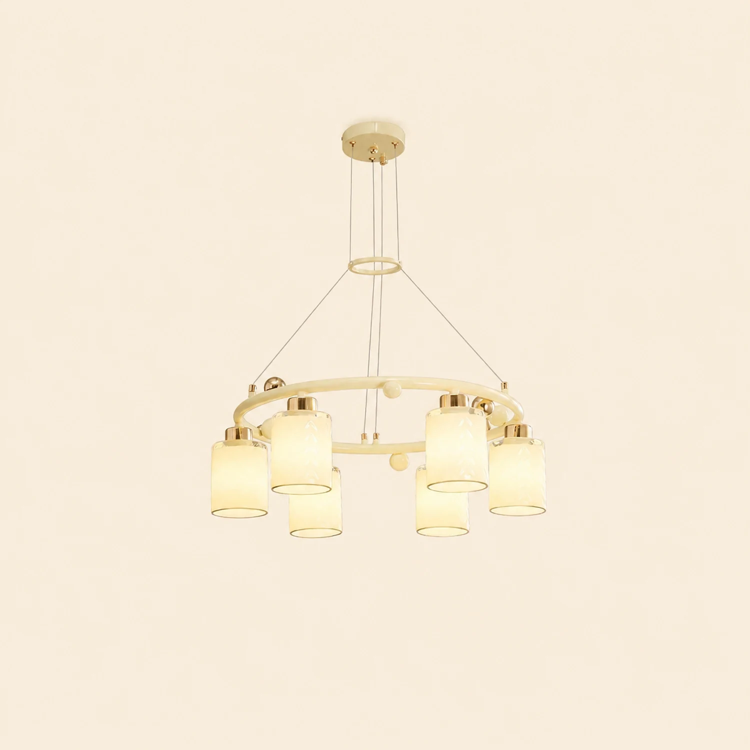 Ring Glass Cup Chandelier - Lumpaz