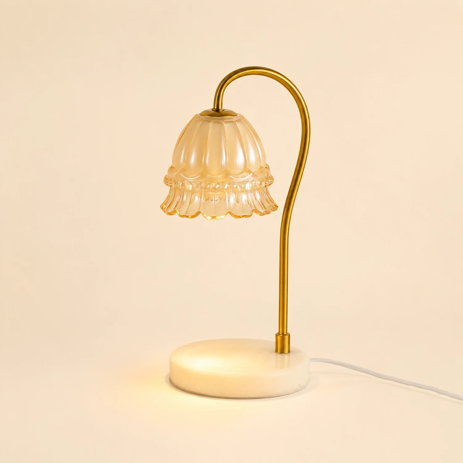Lily Marble Warmer Table Lamp - Lumpaz