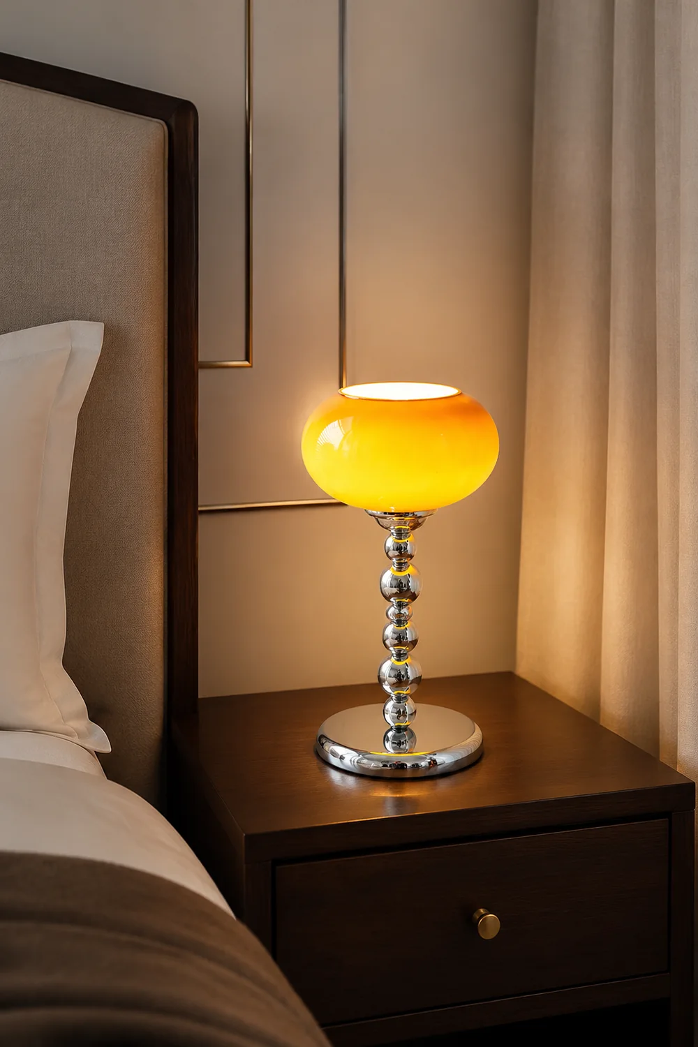 Oval Persimmon Table Light - Lumpaz