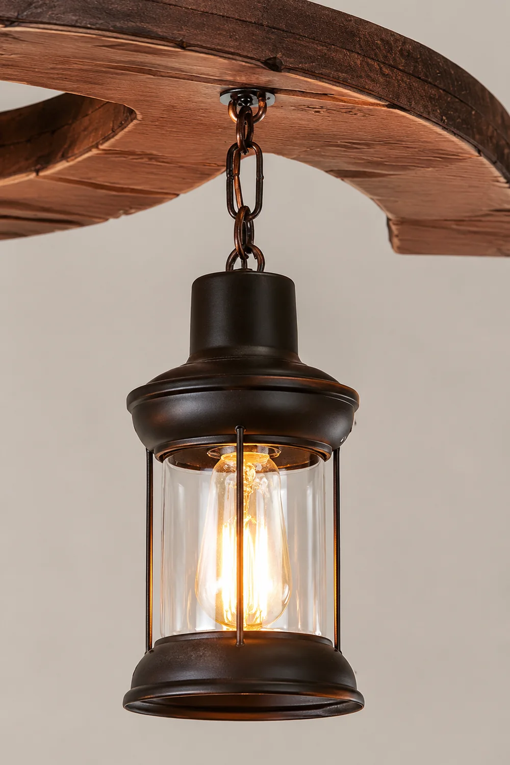 Retro Boat Wood Chandelier - Lumpaz