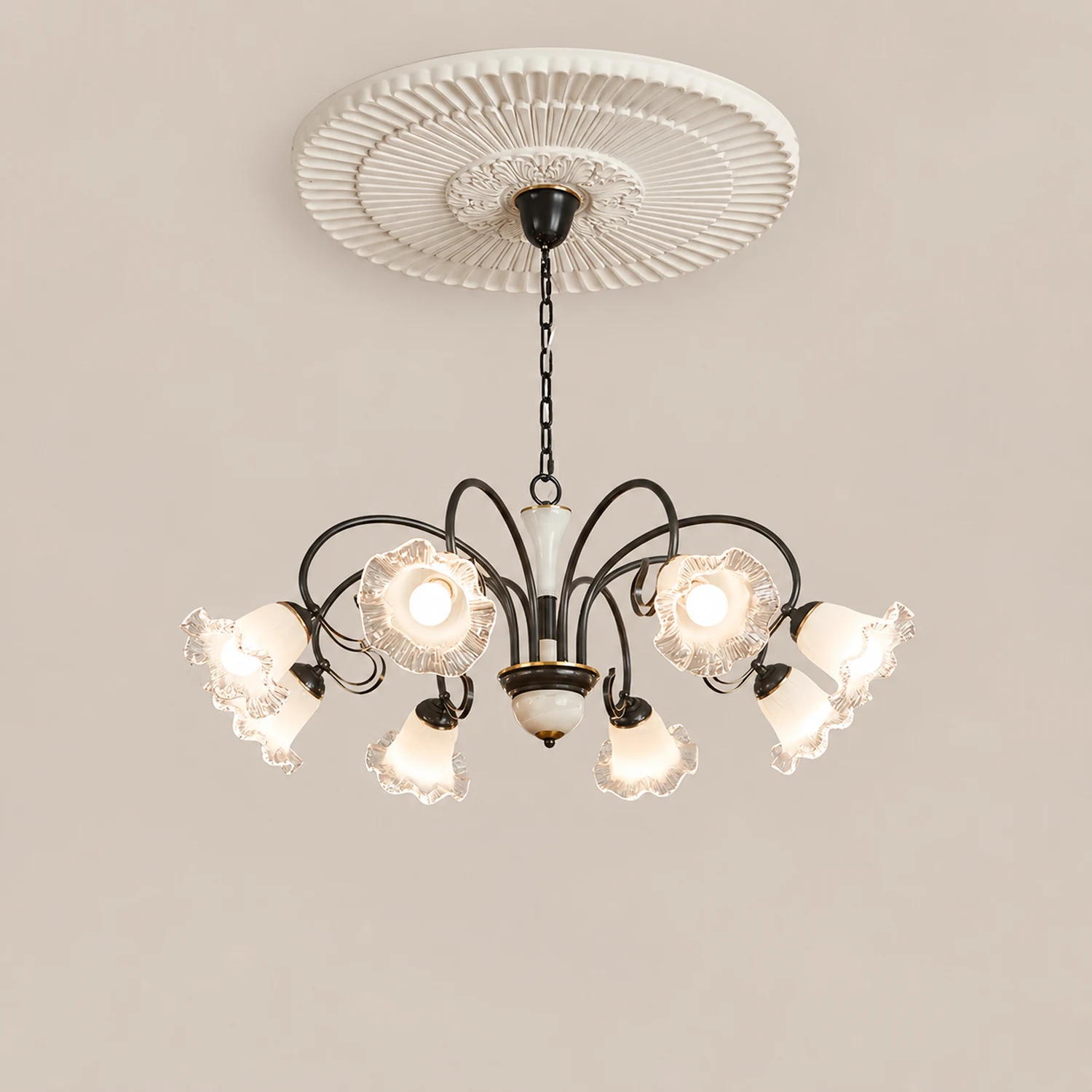Luce Black Chandelier - Lumpaz