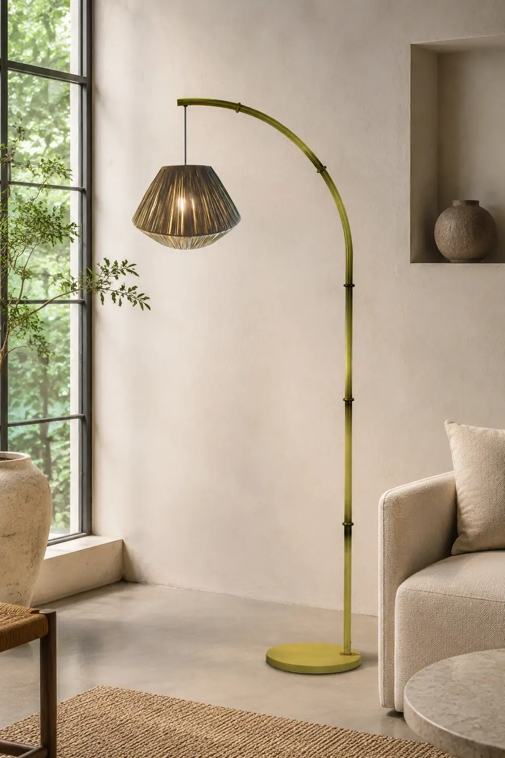Bamboo Pole Floor Lamp - Lumpaz