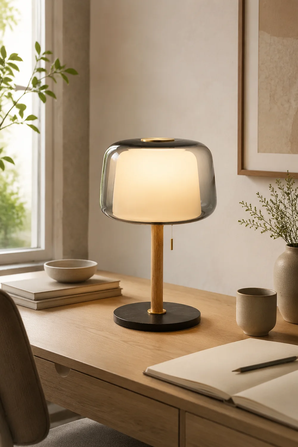 Mona Glass Table Lamp - Lumpaz