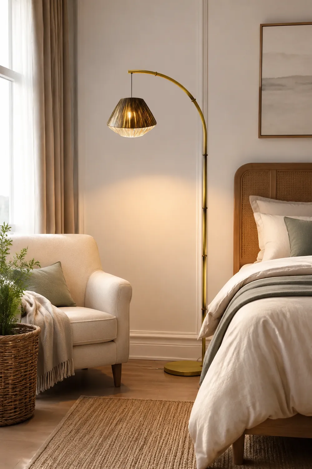 Bamboo Pole Floor Lamp - Lumpaz