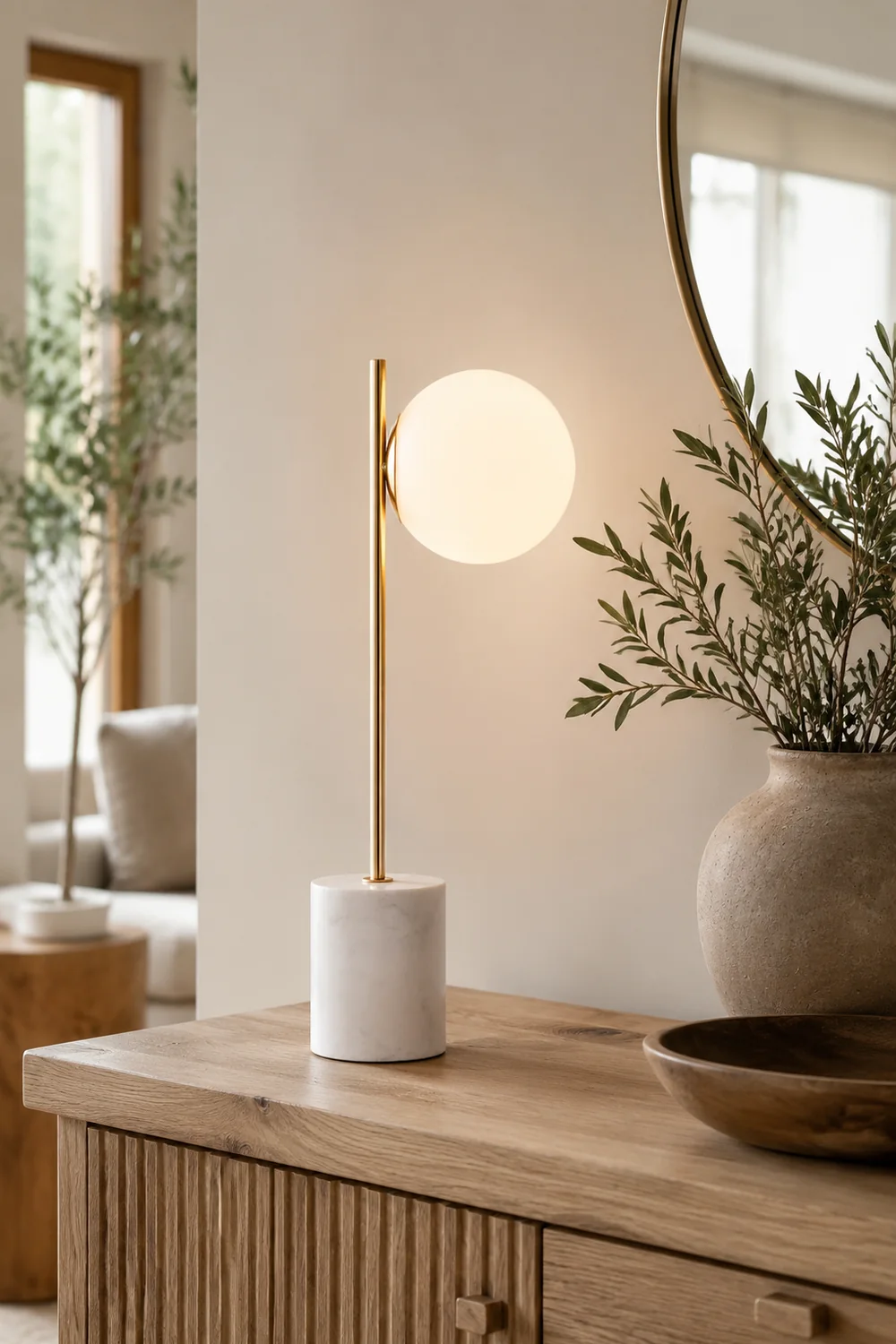 Sphere & Stem Table Lamp - Lumpaz