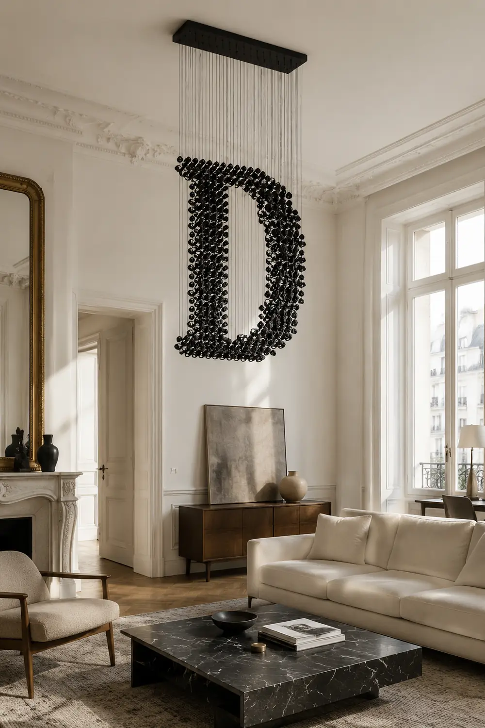Charcoal Chandeliers D - Lumpaz
