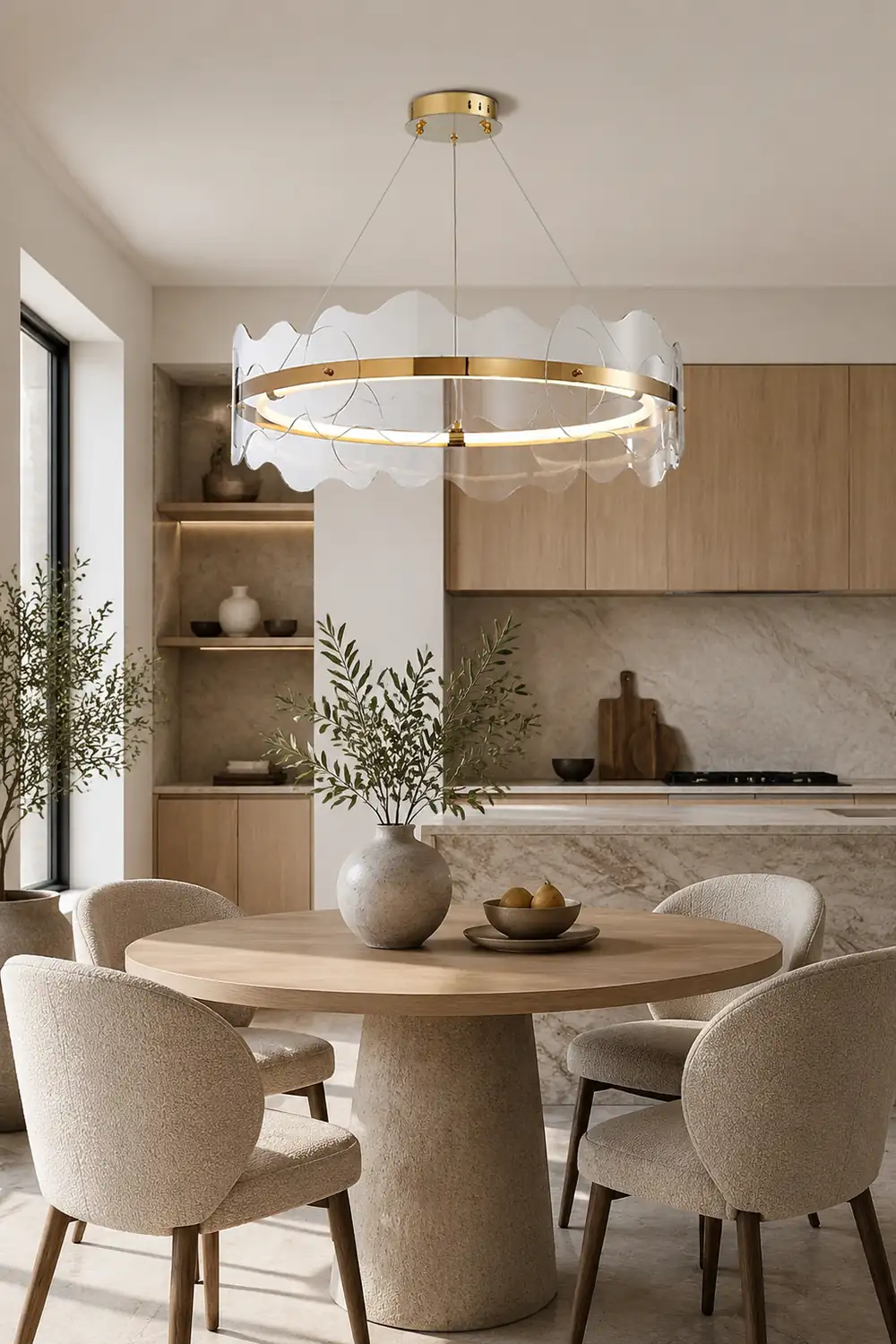Acrylic Wave Chandelier - Lumpaz