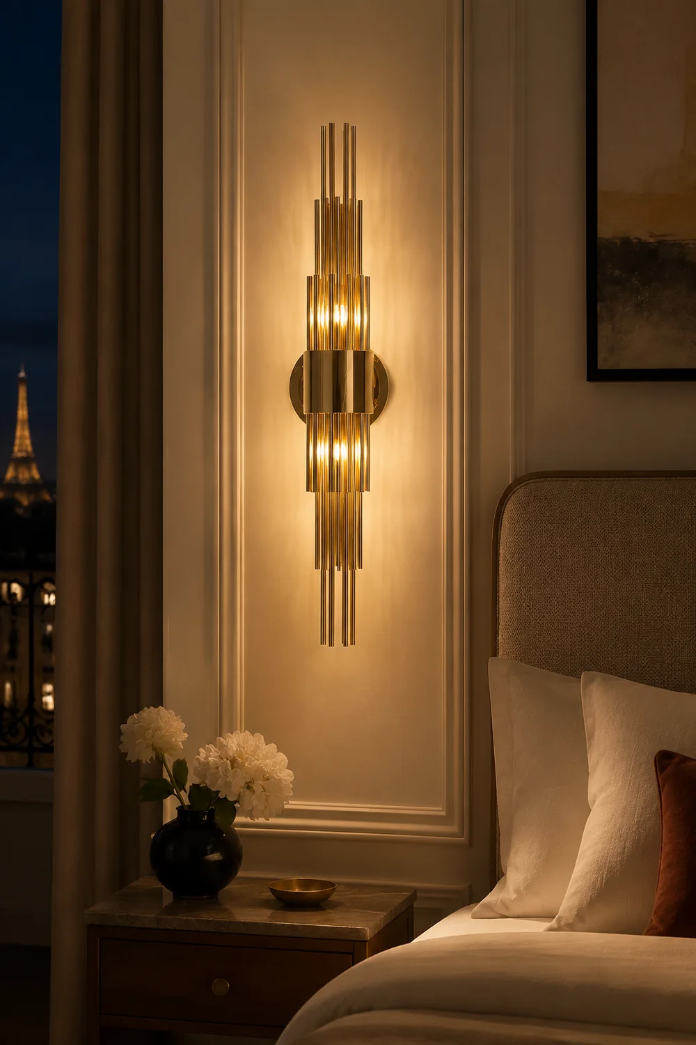 Gold Streamline Wall Lamp - Lumpaz