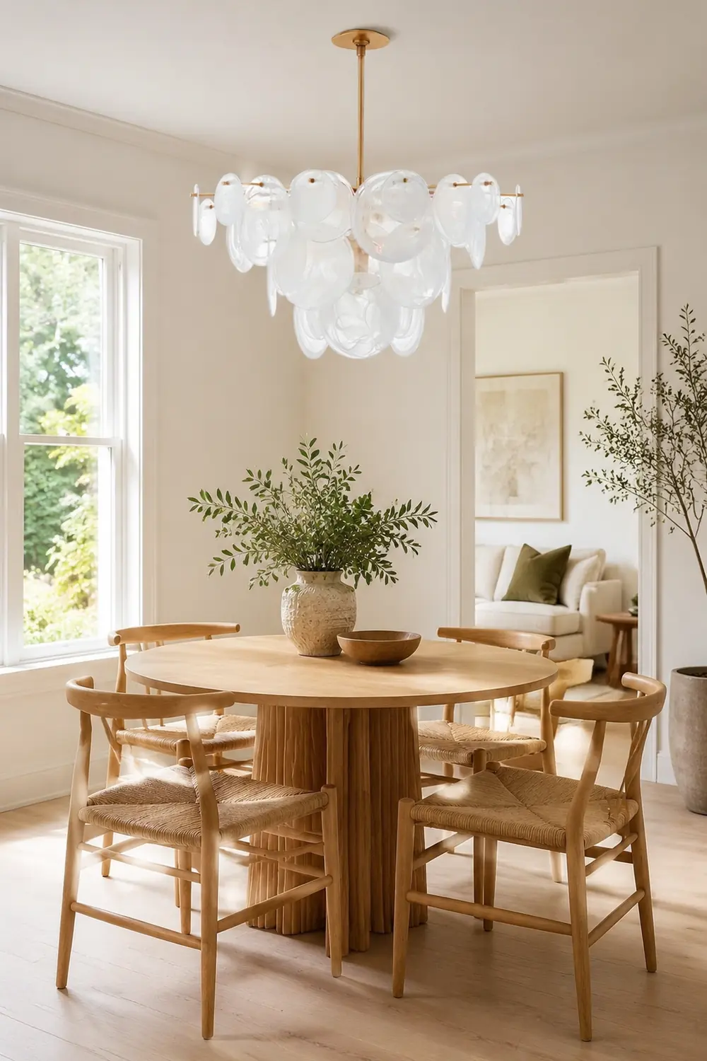 Brass Discs Cascading Chandelier - Lumpaz