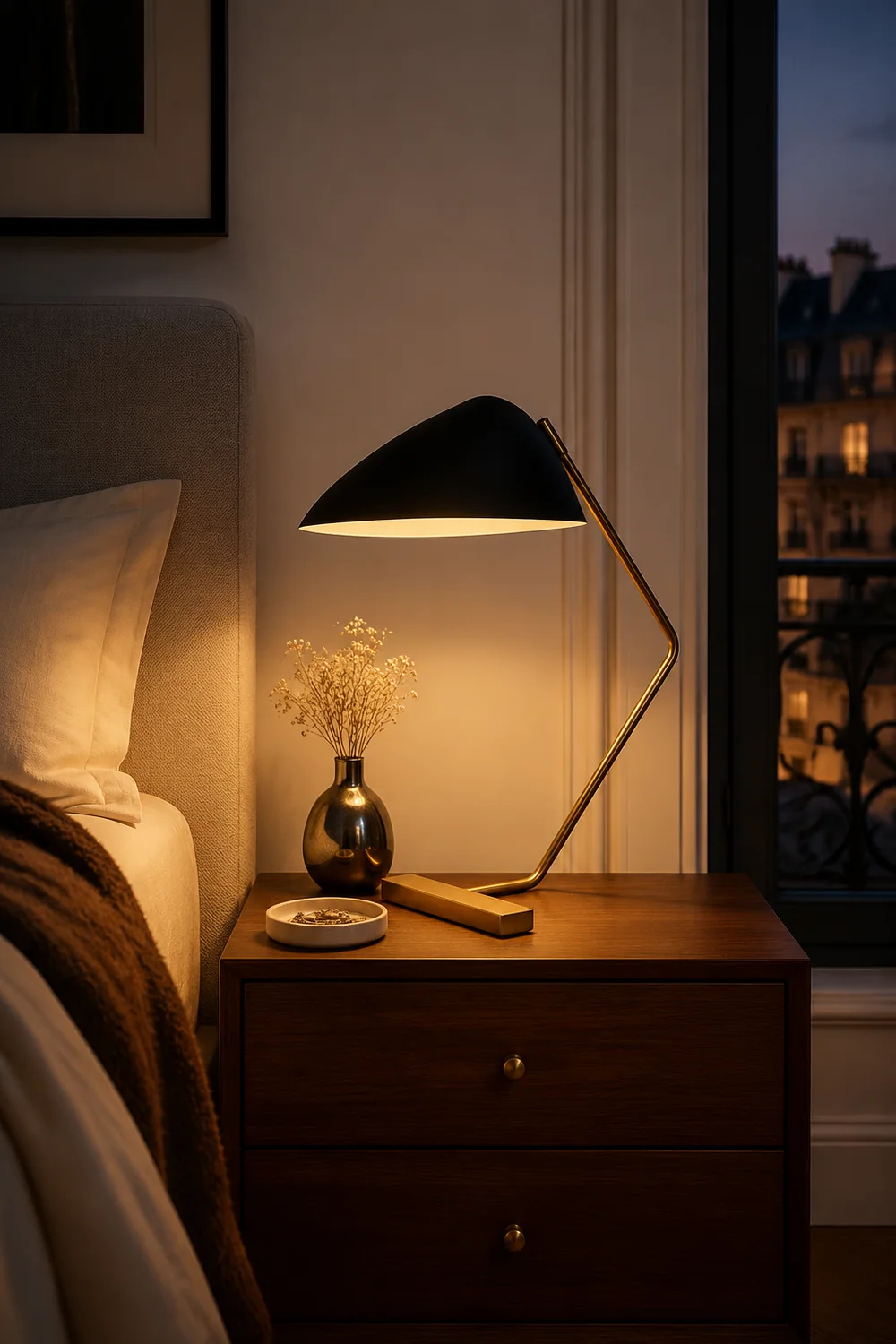 Curvilinear Mid-Century Table Lamp - Lumpaz