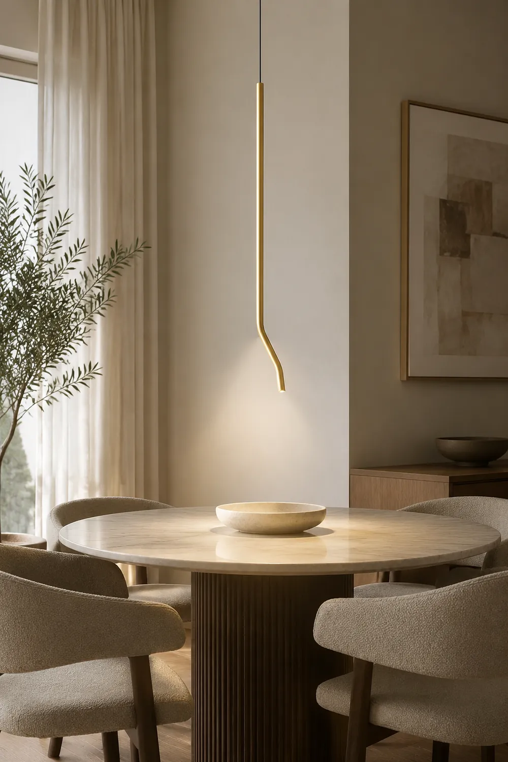 Bending Line Pendant Lamp - Lumpaz