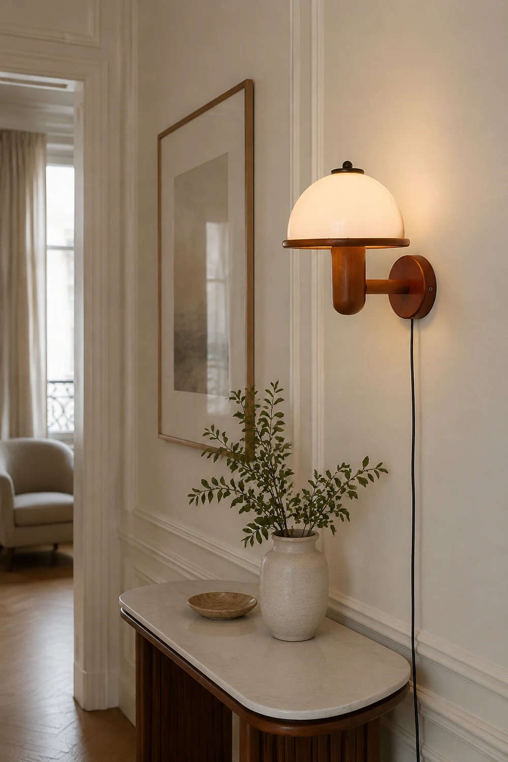 Mushroom Wood Wall Lamp - Lumpaz