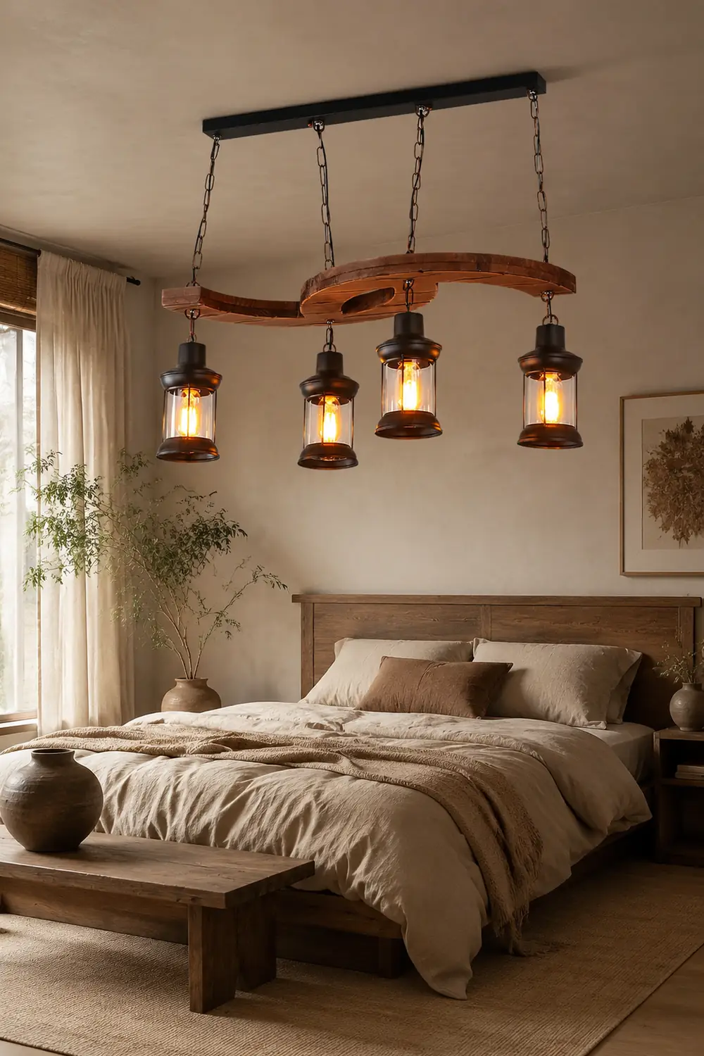 Retro Boat Wood Chandelier - Lumpaz
