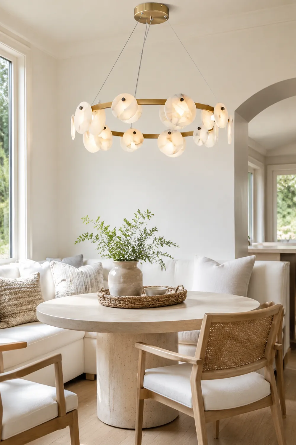 Trinidad Alabaster Chandelier - Lumpaz