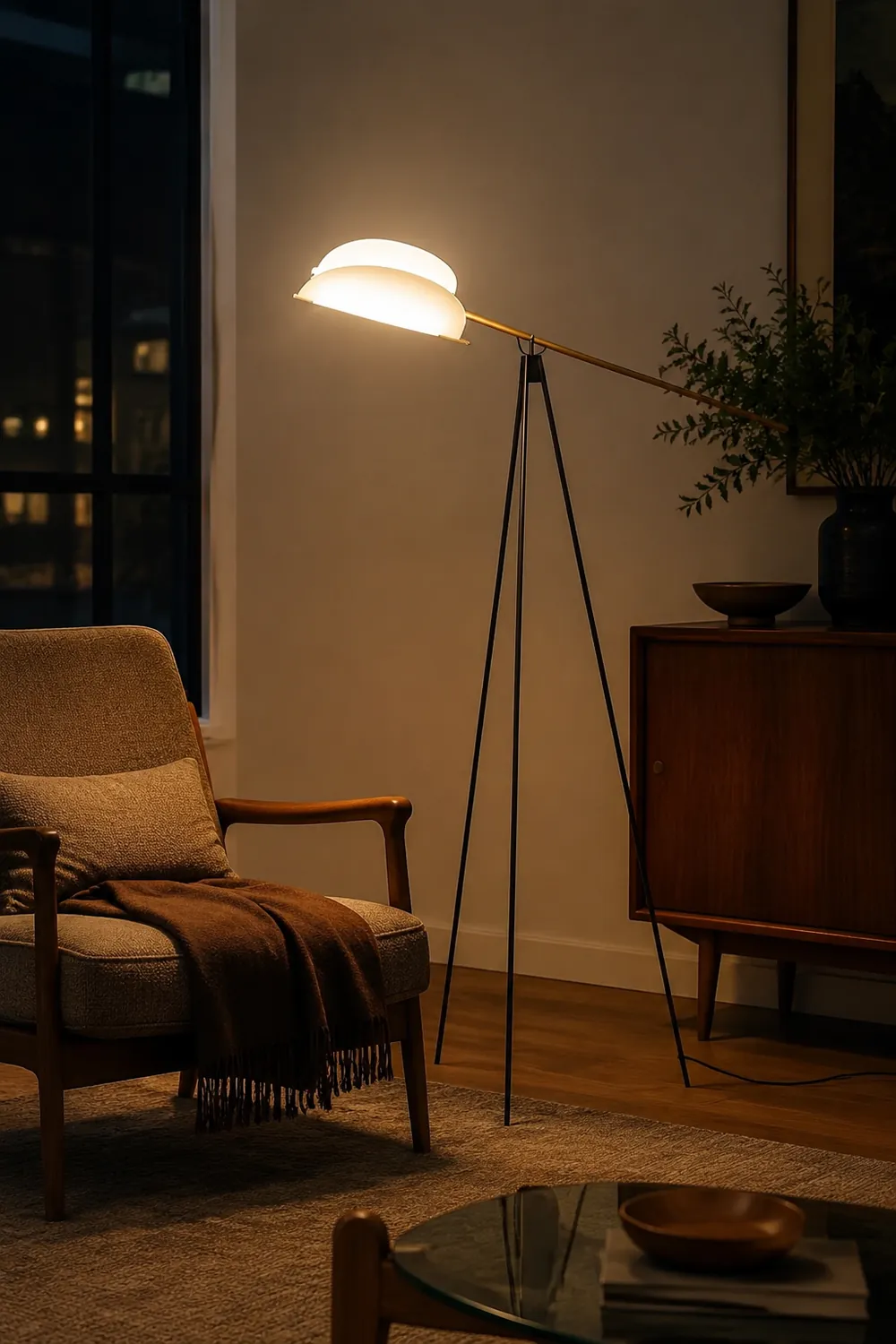 Heart Wing Tripod Floor Lamp - Lumpaz