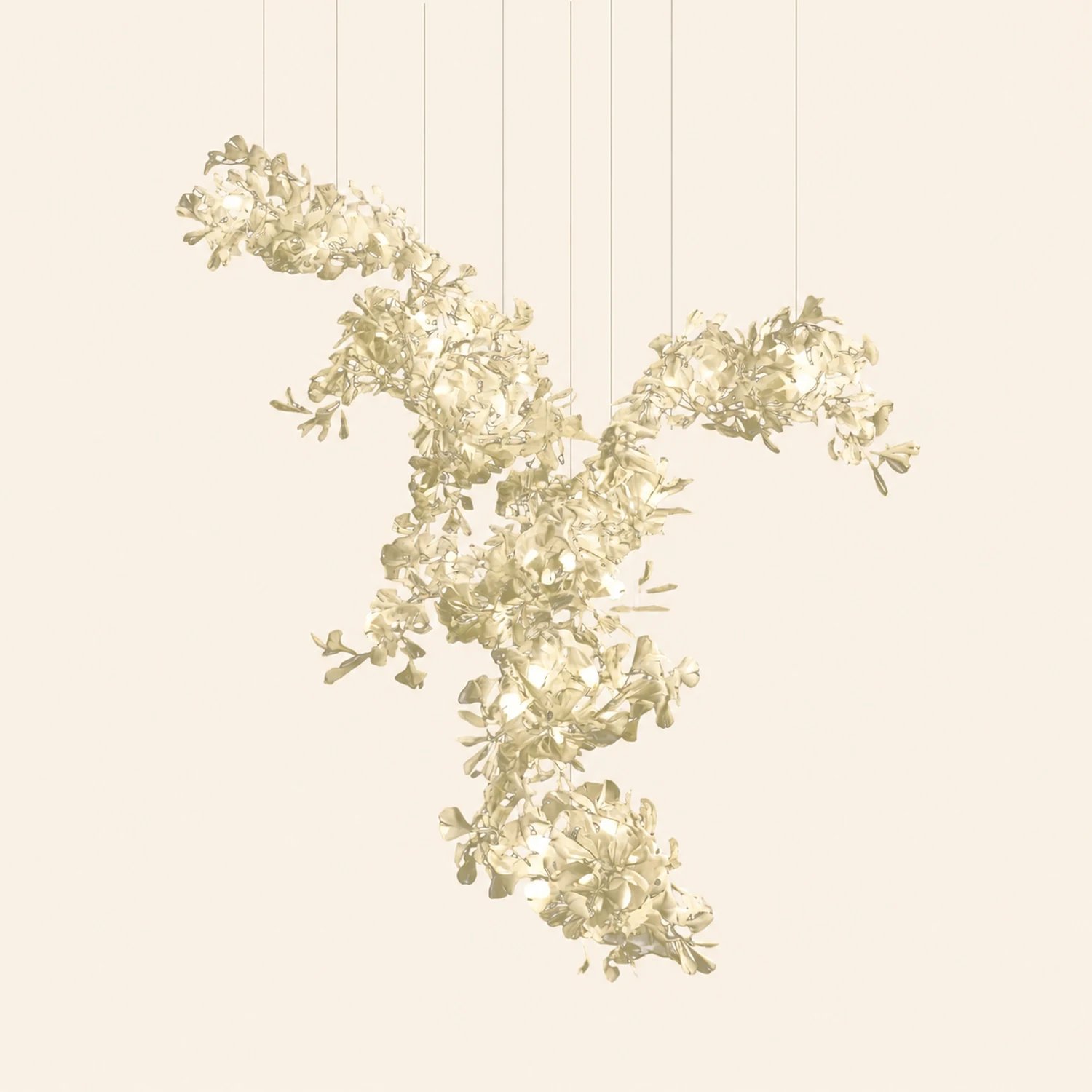 Gingko Combination Chandelier - Lumpaz