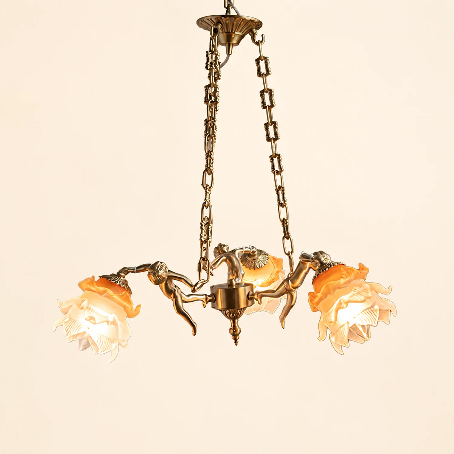 Putti Statuettes Brass Suspension - Lumpaz