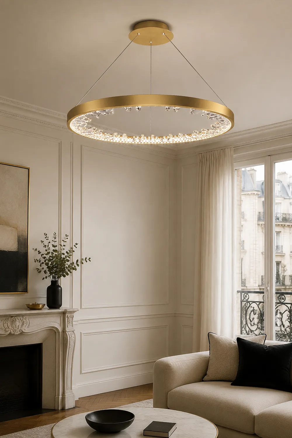 Luxury Circle Crystal Chandelier - Lumpaz