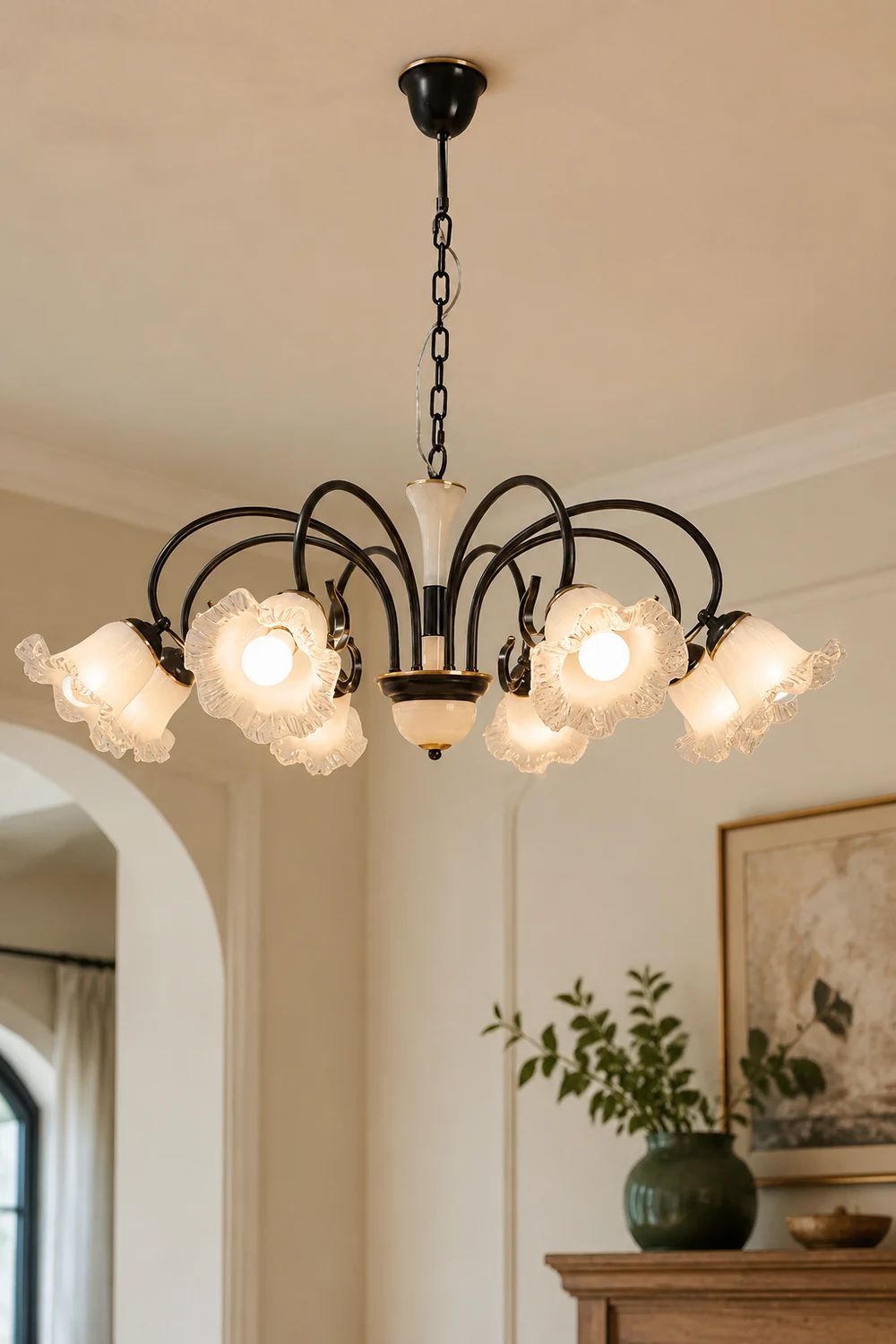 Luce Black Chandelier - Lumpaz