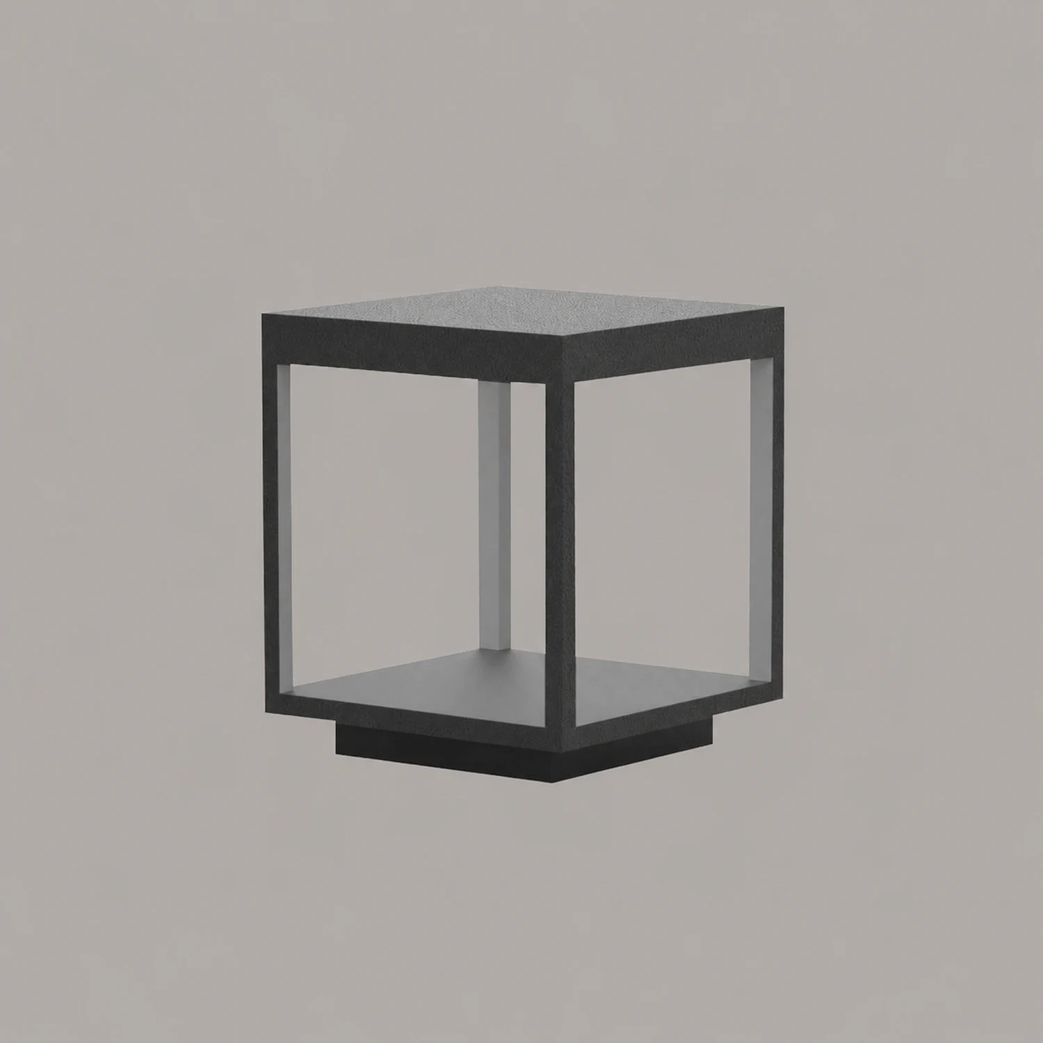 Square Frame Fence Post Garden Light - Lumpaz
