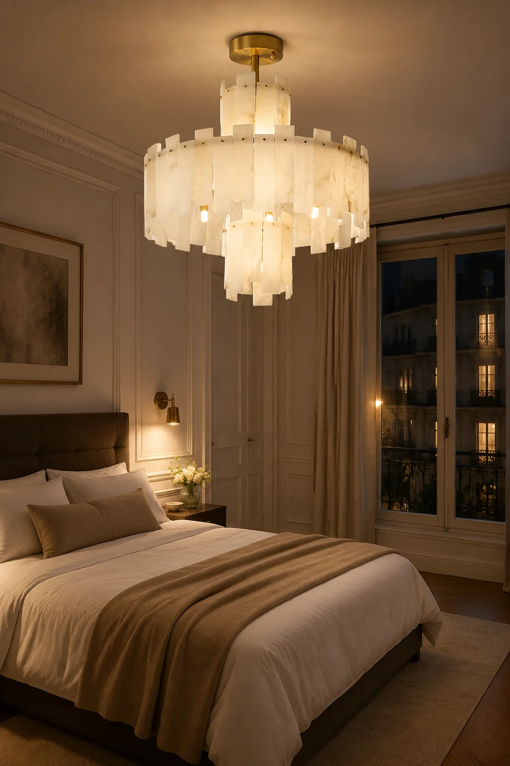 Regina Alabaster Chandelier - Lumpaz