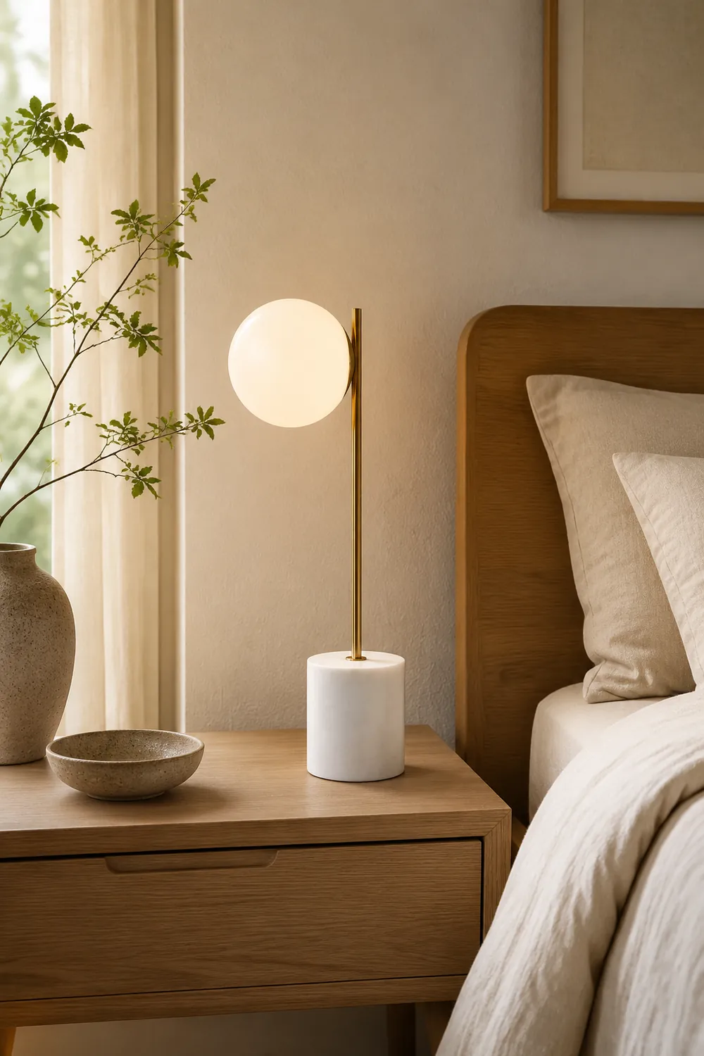 Sphere & Stem Table Lamp - Lumpaz