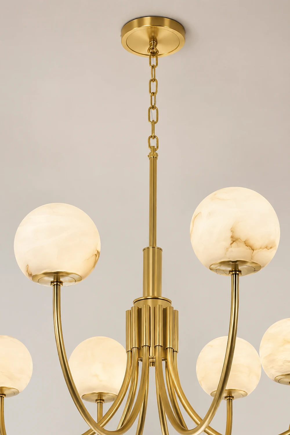 Aurelian Alabaster Globe Chandelier - Lumpaz