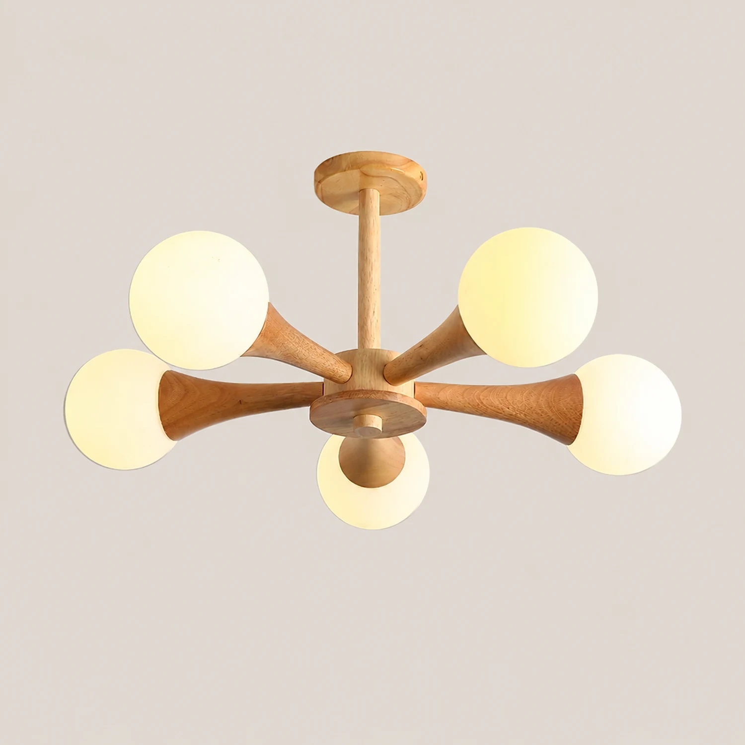 Wooden Nera Chandelier - Lumpaz