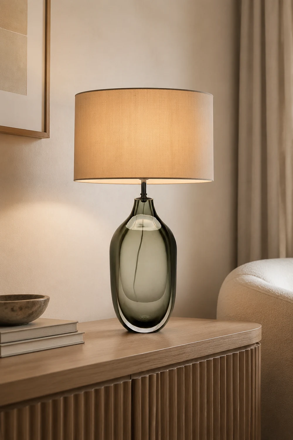 Glazed Crystal Table Lamp - Lumpaz