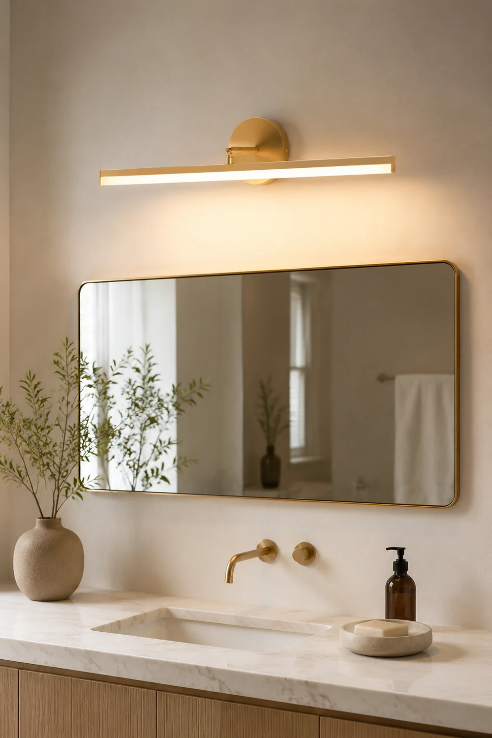 Brass LED Bath Vanity Lamp - Lumpaz