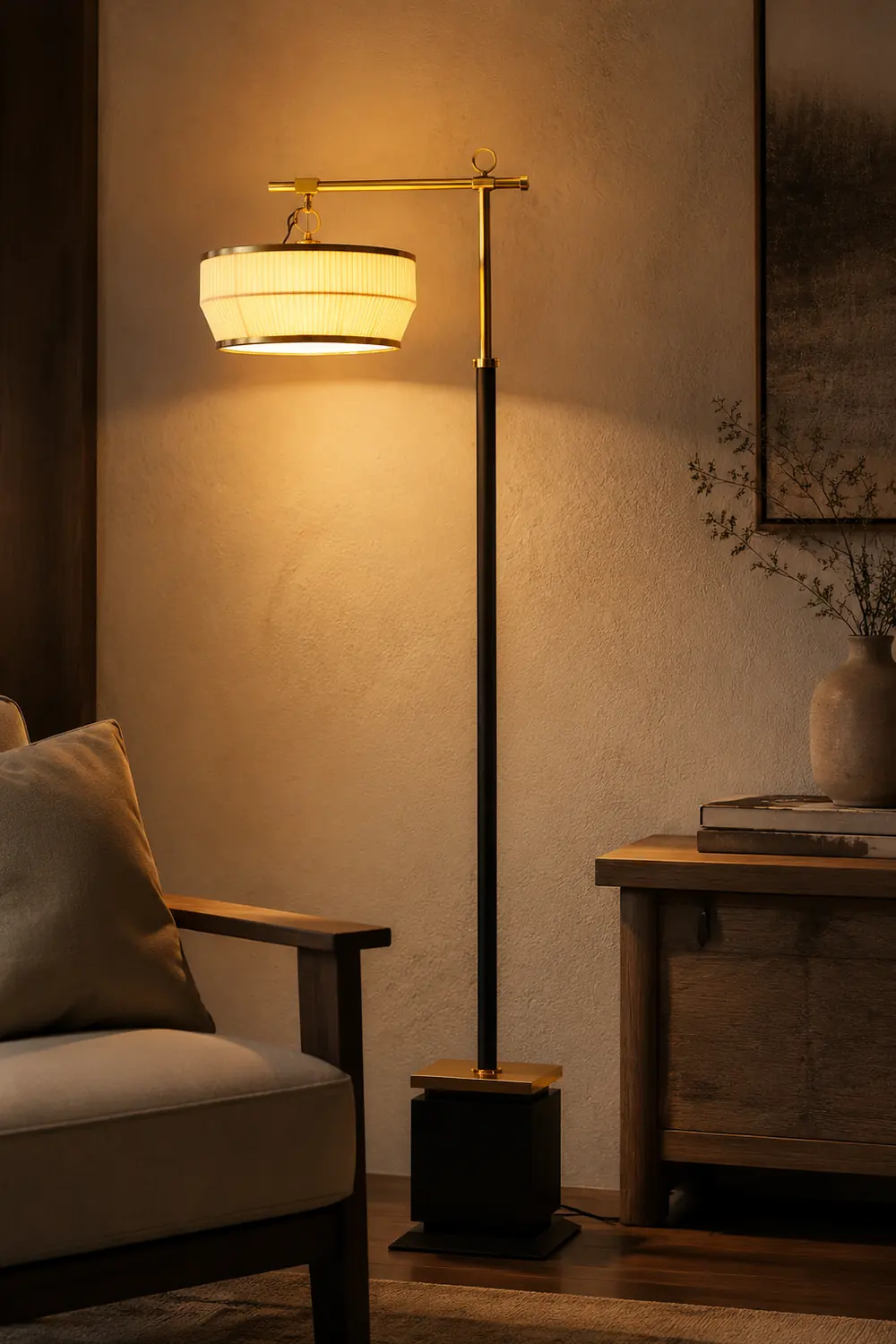 Hejun Fabric Floor Lamp - Lumpaz