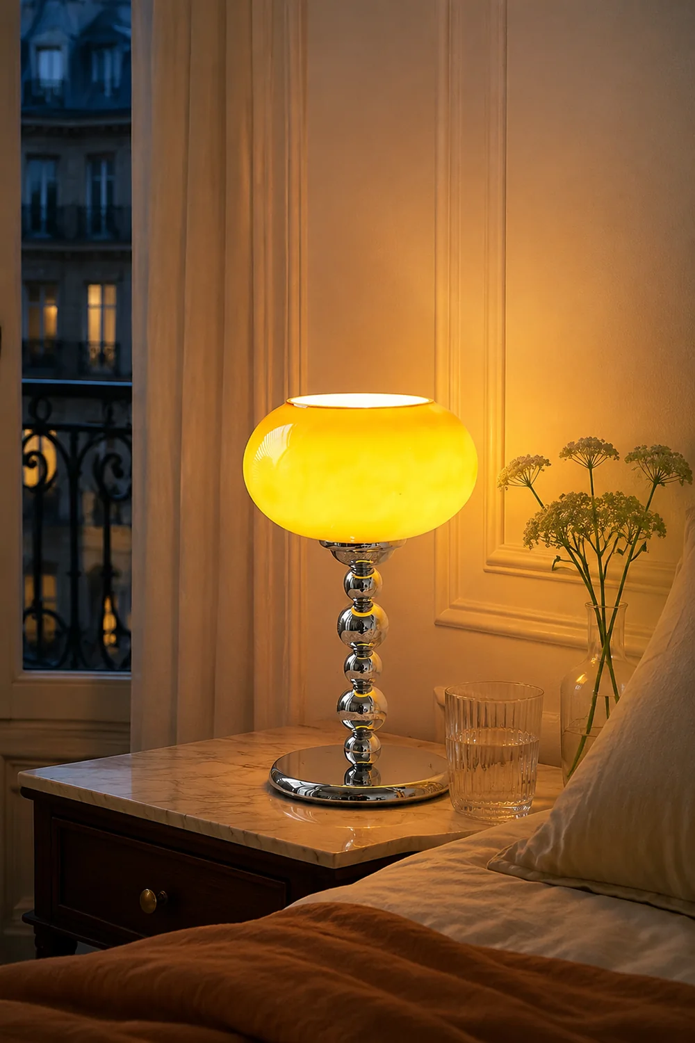 Oval Persimmon Table Light - Lumpaz