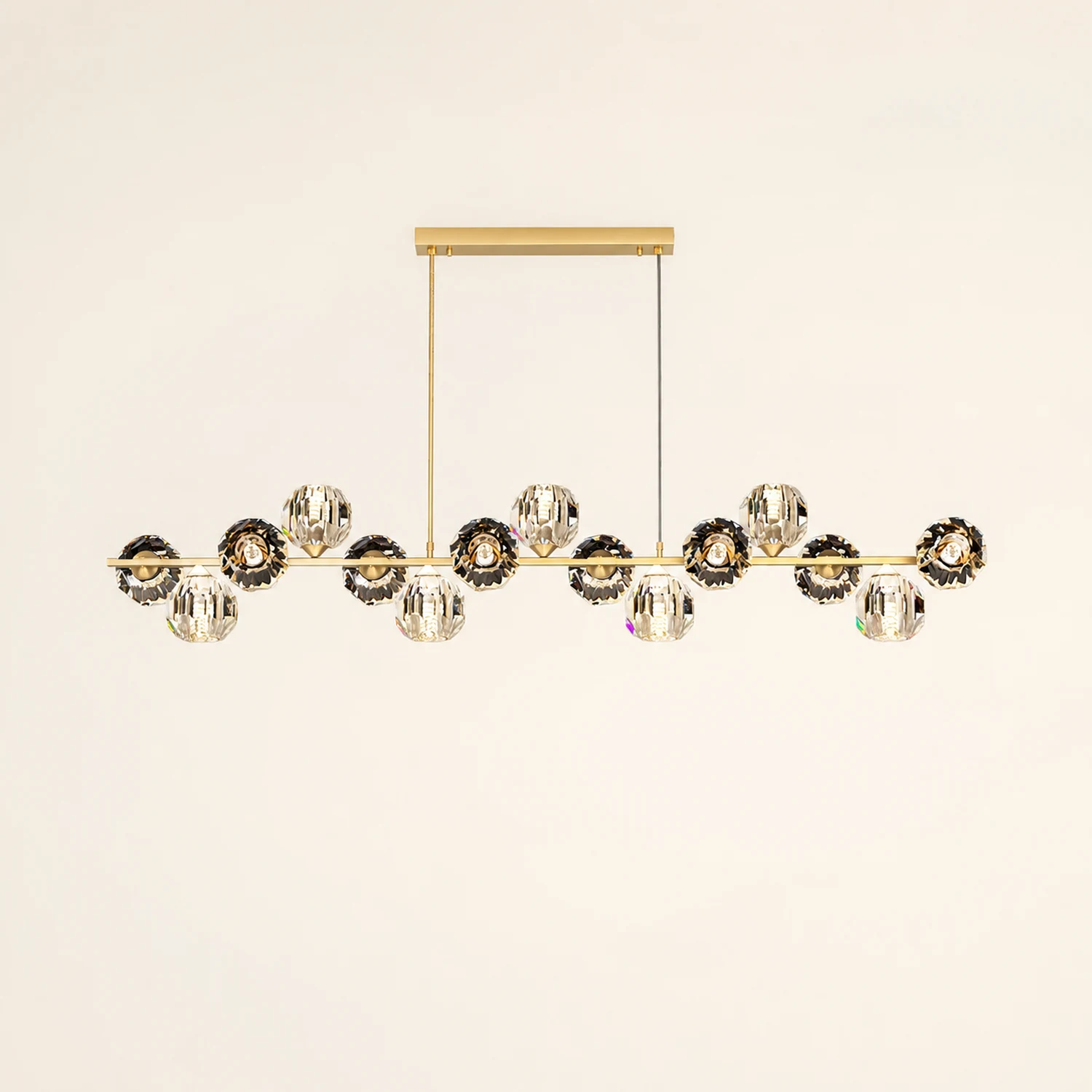 Crystal Glass Ball Chandelier - Lumpaz