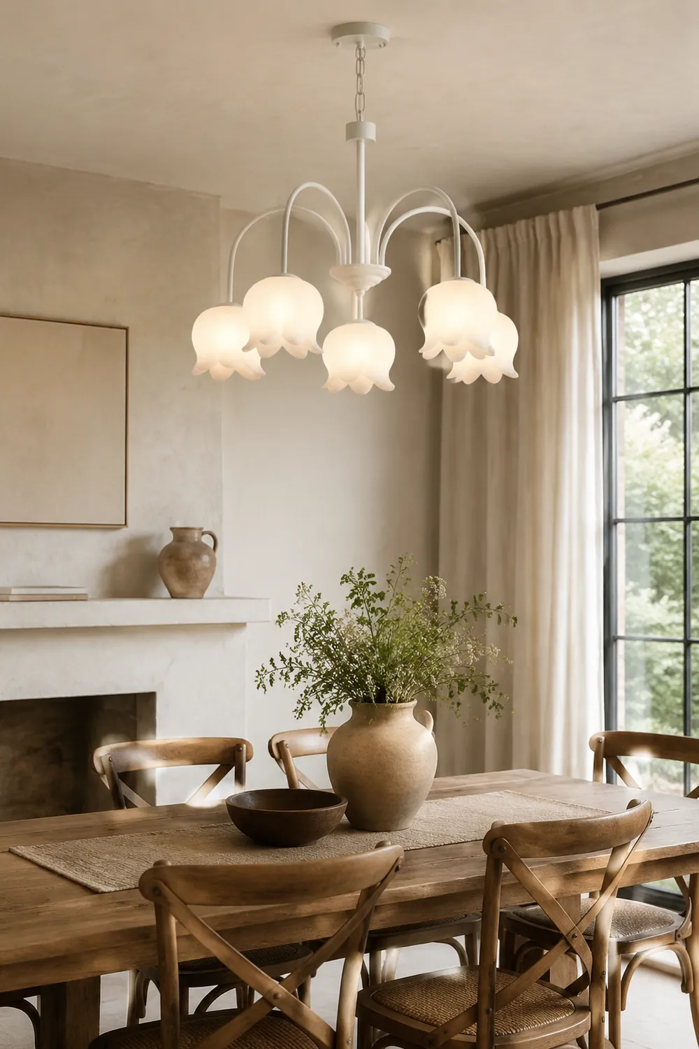 Curved Arm Bell Chandelier - Lumpaz