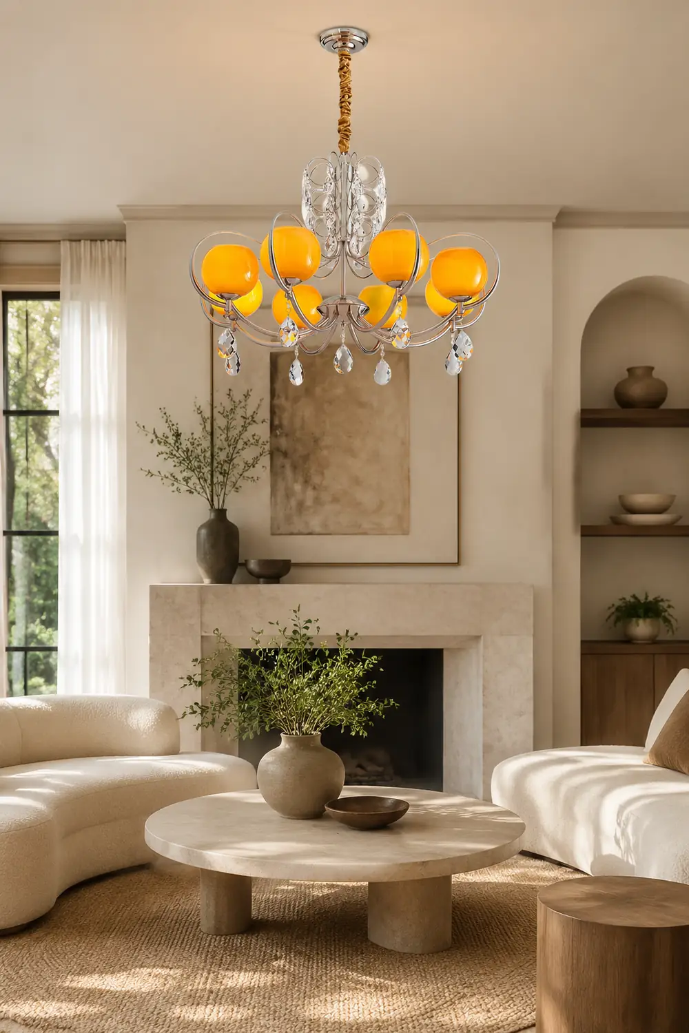 Doria Crystal Chandelier - Lumpaz