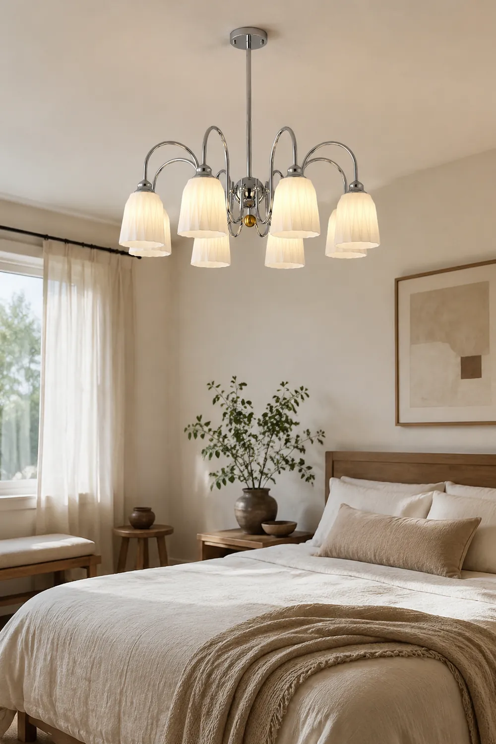 Bauhaus Pleated Chandelier - Lumpaz