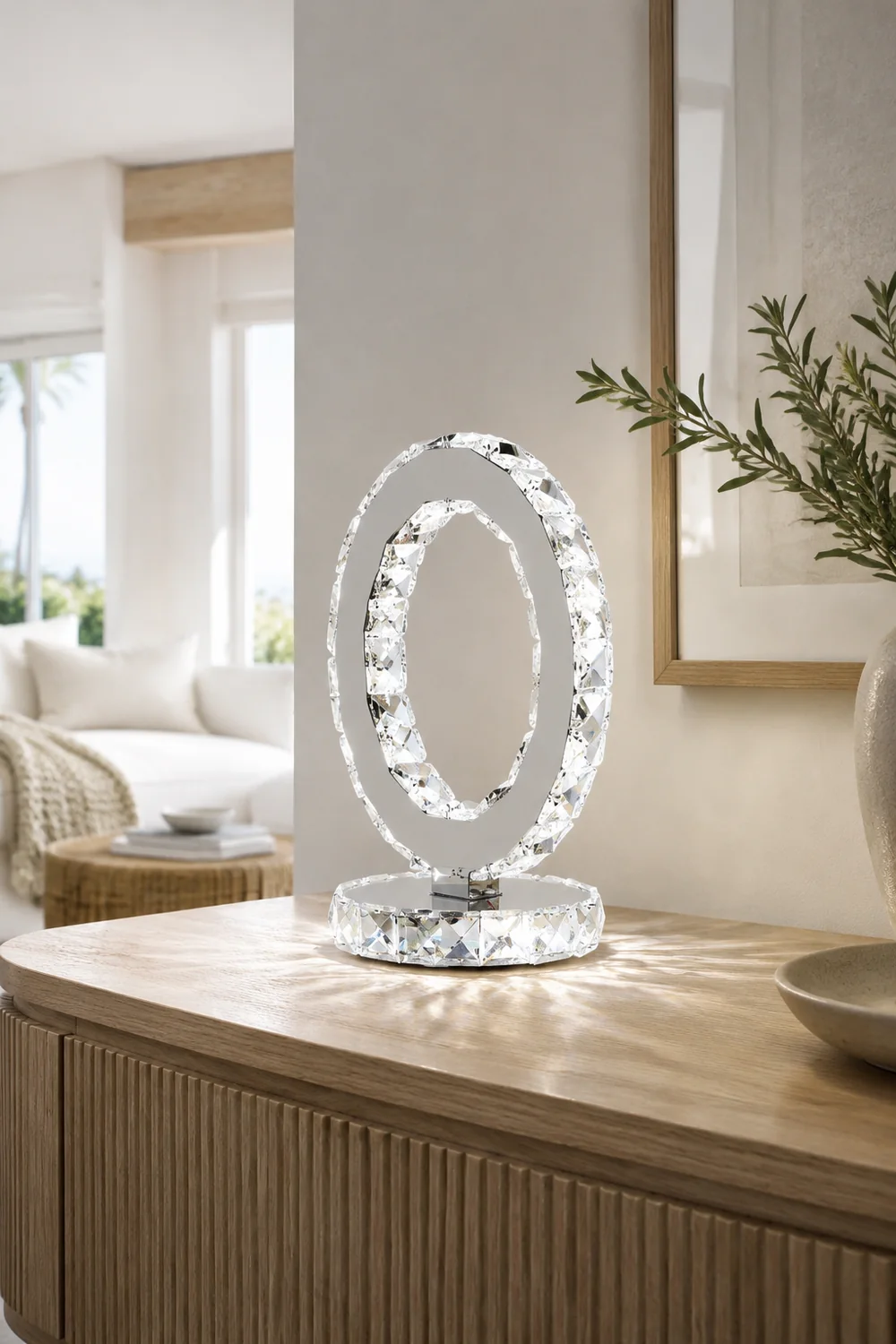 Crystal Rings Table Lamp - Lumpaz